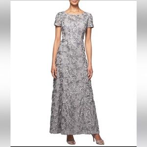 Alex Evenings Sequin Floral Dress